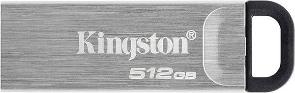 Kingston DataTraveler Kyson USB 3.2 Gen 1 Flash Drive 512GB - Stylish Capless Metal Case