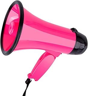 MyMealivos Portable megaphone bullhorn 20 Watt Power Megaphone Speaker Voice And Siren/Alarm Modes With Volume Control And Strap
