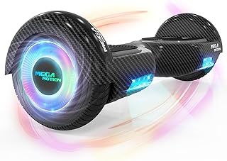 MEGA MOTION Hoverboard, Hoverboards for kids, 6.5 Inch Two-Wheel Self Balancing Electric Scooter with Bluetooth Speaker, Quality hoverboards with LED Lights, Gift for Children and Teenager