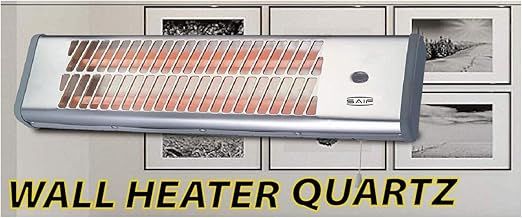 Bathroom Wall Heater Patio Quartz Chrome Sliver Suitable Wall Mounted Garage Workshop Laundry room Electric Heater Halogen Quarts 2 settings pull 600w /1200w 3pin UK BS plug