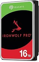 Seagate IronWolf Pro, 16 TB, NAS Internal Hard Drive, CMR 3.5 Inch, SATA 6 Gb/s 7,200 RPM, 256 MB Cache, for RAID Network Attached Storage, 3 years Rescue Services, FFP (‎ST16000NE000)
