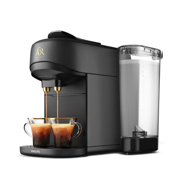PHILIPS L’OR BARISTA Absolu Capsule Coffee Machine – 19 Bar System, Dual Capsule Recognition, Enjoy Over Ice, Intensity Boost, XXL Capsules Compatible, Deep Black (LM9512/60)