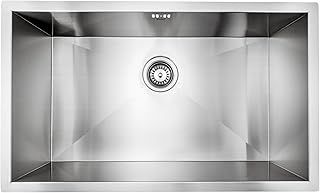 Large Kitchen Sink Stainless Steel 1 One Single Bowl Rectangular Undermount