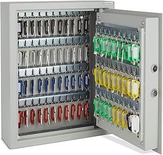 VonHaus Key Safe Wall Mounted - Digital Cabinet with Solenoid Lock and 71 Key Capacity - Home Office and Business Organiser with Secure Keypad Access and Safe Box Light Indicators