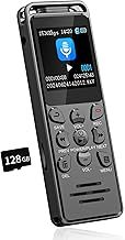 144GB Digital Voice Audio Recorder with Voice Activated, 70H 1,44" Dictaphone Tape Recorder with Playback, Volorful USB C Recording Device with MP3 Player for Meetings Interviews Lectures