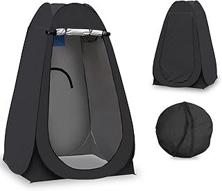 CLIPOP Pop Up Toilet Tent Portable Shower Privacy Tent Waterproof Anti-UV Changing Dressing Tent for Beach Fishing Hiking Bathing, Outdoor,with a Carrying Bag