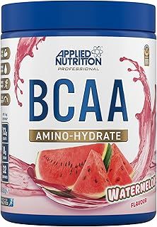 Applied Nutrition BCAA Powder - Branched Chain Amino Acids BCAAs Supplement, Amino Hydrate Intra Workout & Recovery Energy Drink (450g - 32 Servings) (Watermelon)