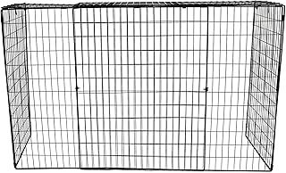 Extendable Metal Fireplace Screen, Black, 815mm - 1520mm Wide, 700mm High