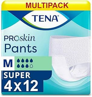 Tena Pants Super Medium - 4 Packs of 12