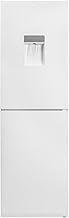 SIA SFF17650W 50/50 Split Freestanding 252L Combi Fridge Freezer with Water Dispenser, Includes 3 Glass Fridge Shelves & 4 Freezer Compartments, White, 54.5 x 55 x 176 cm