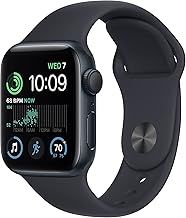 Apple Watch SE (2nd Gen) (GPS, 40mm) - Midnight Aluminium Case with Midnight Sport Band, Regular (Renewed)