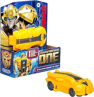 Transformers One One Cog Changer Bumblebee (B-127) 10-cm Converting Action Figure, Collectible Robot Car Toy for 6+ Year Old Boys and Girls