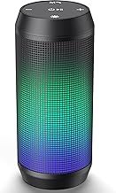 Bluetooth Speaker Wireless - Portable Speakers Wireless Bluetooth With LED Light Louder Volume Bass Music Stereo, TF Card, USB, Aux, Mic for Home Outdoor Party Travel
