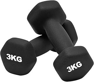 Neoprene Dumbbell Weights Pair - Sweat Resistant Set 1KG, 2KG, 3KG, 4KG, 5KG Hand Weights for Home Exercise