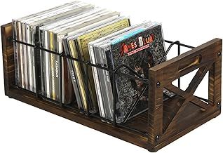 FARM IN CD Rack DVD Rack Washed White Solid Wood & Metal, 238374-00019897