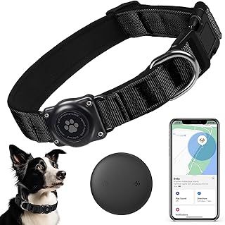 GPS Tracker Dogs-Mini GPS Dog with Dog Collar(iOS Only)- No Monthly Fees-Pet Waterproof Collars-Works with Apple Find My-Dogs GPS Portable Anti Lost Tracking Device (1 Pack)