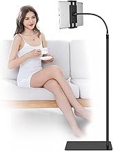 tablet Floor Stand with Double Weight Base 360-degree Rotatable Metal Holder for iPad Mini Air Pro, All Cell Phones iPhone & tablet, 4.5-12.9-inch