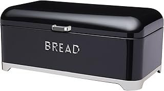 KitchenCraft Lovello Bread Bin, 42 x 22 cm (16.5 Inch x 8.5 Inch) - Midnight Black
