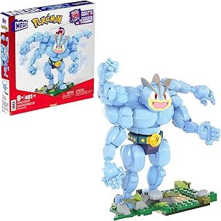 MEGA Pokémon Building Toys Set Machamp with 401 Pieces, Articulated and Poseable with Motion, 6+ Inches Tall, for Kids, HTH70