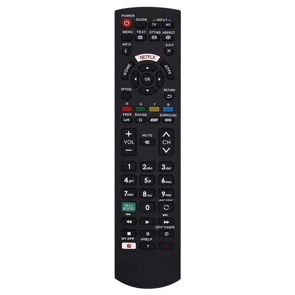 SIUMAL Replacement Panasonic TV Remote Control for All Panasonic Viera Smart TV HD LCD LED Plasma TV with MY APP/VIERA Link