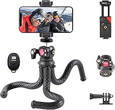 ULANZI FT-01 Phone Tripod Flexible with Remote Phone Holder Adapter, Camera Mini Tripod with Cold Shoe, Portable Waterproof Travle Stand for Smartphone iPhone Samsung