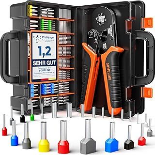 SOMELINE® Crimping Tools Set with 24 Types of Ferrules - Ferrule Pliers 0.25-10mm²(AWG 24-8) I Electricians Tools, Crimper, Crimping Pliers, Wire Crimping Tool, Crimping Tool
