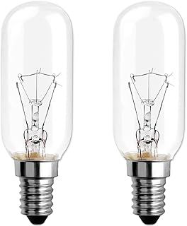 Cooker Hood Light Bulbs 220V 40W, Warm White 2700K, 360° Beam Angle, E14 T22 Incandescent Bulb Dimmable for Cooker Hood, Extractor Fan, Sewing Machine, Desk lamp, 2 Pack