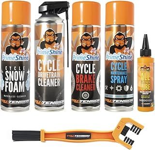 Tru Tension | Bike Revive Bundle | Ultimate Bike Maintenance Kit | Bicycle Tools & Accessories | 6 Piece Bicycle Cleaning Kit