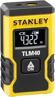 STANLEY Pocket Laser Distance Measure 12M (TLM40) STHT77666-0, Black+yellow