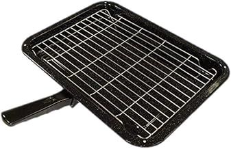 Utiz Durable Universal Grill Pan Rack With Detachable Handle 380 x 280mm For Oven Cooker