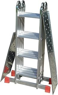 4x4 Rung - 4.75m (15'7") Superior Superior Latest 'Big Red Foot' Multi Purpose Ladder with Free Extra Strong 2-Part Platform - Free Next Working Day Delivery!