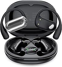 EUQQ Open Ear Headphones - 5.4 Bluetooth Earphones for Running, Ultra Comfort Sport Open Ear Buds, Stereo Sound Earbuds Wireless, IPX6, 40H Playtime