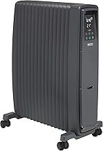 Dimplex EVO2BTA Oil Free Portable Radiator, Energy Efficient Electric Heater with Eco Intelligent Mode, 7-day Electronic Timer, Thermostat, Bluetooth Controls, Stylish Graphite Grey Finish