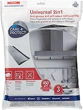Care+Protect 2 in 1 Anti-Grease and Anti-Odour Filter for Hoods - Universal - Cut-to-Fit - High Absorption Power