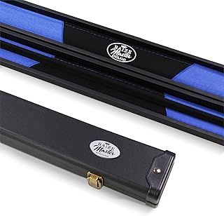 All Colour 2pc Deluxe Snooker Pool Cue Case with Plastic Ends and Contrasting Interior Lining