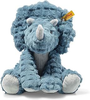 Steiff 087806 Soft Cuddly Friends Dixi triceratops, pe,28 cm, Aegean Blue