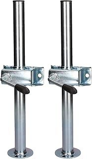 AB Tools 2 PACK 34mm Prop Drop Stand 460mm Long for Trailer Jockey Leg & Clamp