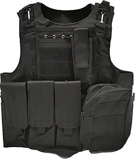 MERCIYD Outdoor military tactical vest, field game wear vest, paintball protective gear, air gun protective vest, suitable for outdoor hunting, combat training