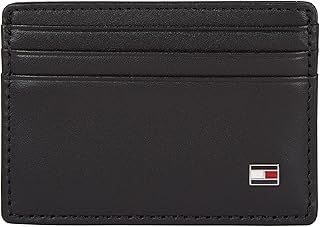 Tommy Hilfiger Men’s Eton Leather Wallet, Black (Black), One Size