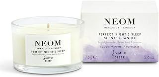 NEOM- Perfect Night's Sleep Scented Candle, Travel Size | Lavender & Jasmine | Essential Oil Aromatherapy Candle | Scent to Sleep