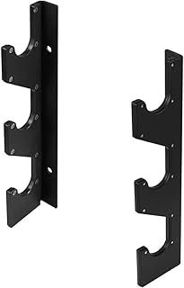 Yes4All Horizontal Wall Mount Barbell Storage Rack with Protective UHMW Plastic Layer - Barbell Holder for Weight Bar and Lat Pull Down Bar