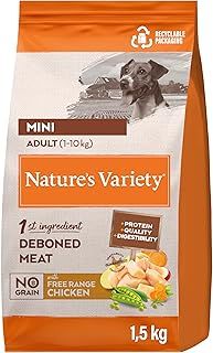 Nature's Variety Selected Complete Dry Food for Mini Dogs with Free Range Chicken - 1.5 Kg