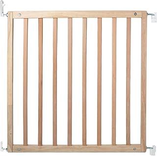 Safetots Simply Secure Wooden Gate, 72cm - 79cm, White, Wooden Stair Gate, Screw Fit Baby Gate, Stylish and Practical Safety Barrier