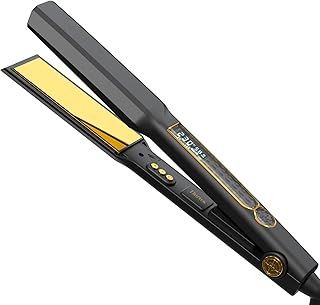 Thirtek Wide Hair Straightener for Women, 3D Ionic Ceremic Plates for Smooth Shiny Finish, 25s Fast Heat Up 80℃ to 230℃ with LCD Display (38mm-Black)