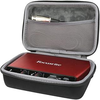 co2CREA Hard Travel Case for Focusrite Scarlett 2i2 (2nd Gen) USB Audio Interface Hard EVA Storge Bag