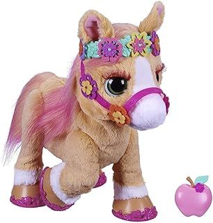 FurReal friends Cinnamon, My Stylin’ Pony Toy, Electronic Pet, 80+ Sounds and Reactions; 26 Accessories; Ages 4 and Up, Multicolor, 35 cm