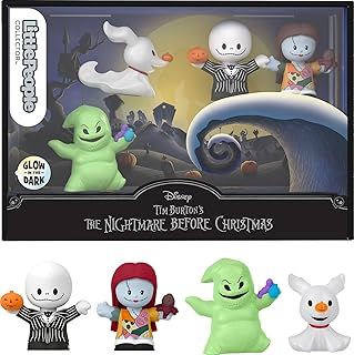 Disney Tim Burton’s The Nightmare Before Christmas Special Edition Set for Adults and Fans, 4 Figures, HNW96