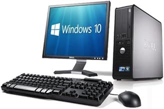 WiFi enabled Complete set of Dell OptiPlex Dual Core 4GB RAM, 160 GB Hard Drive, Windows 10 Desktop PC Computer (Renewed)