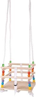 Bigjigs Toys Wooden Cradle Baby Swing, Wooden Toys, Swings & Chair Bouncers, Swing Chair, Outdoor Toys, Outside Swing Chair, Baby Swings for the Garden, Toddler Garden Swing