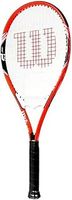 Wilson Tennis Racket, Adult Unisex, All Courter, Recreational Players, Federer, Red/White/Black